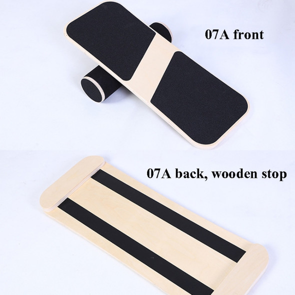 Surfing Ski Balance Board Roller Wooden Yoga Board, Specification: 07A Black Sand