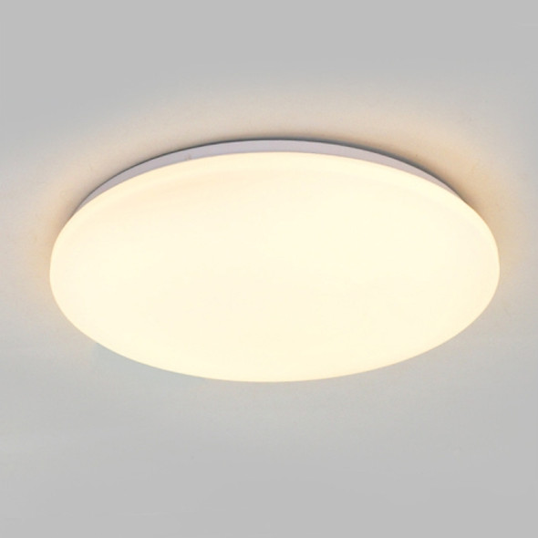 QSXDD-TJ Waterproof Ceiling Light LED Bathroom Moisture-Proof Dust-Proof Circular Ceiling Lamp, Power source: 24W 400mm(Warm White)