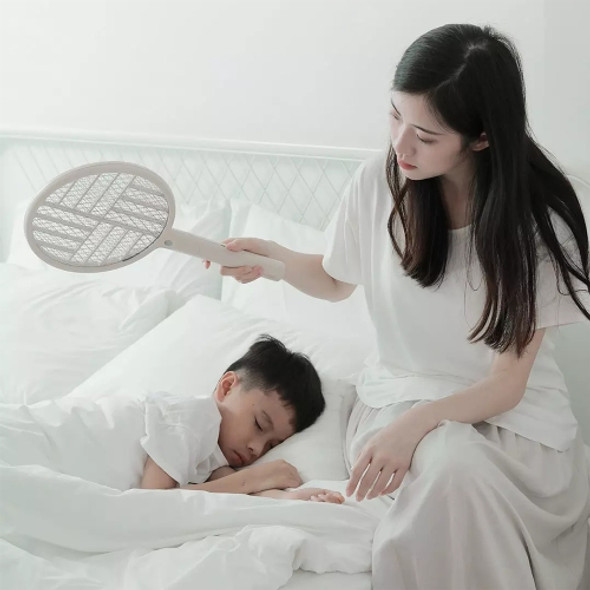 Original Xiaomi Youpin SOTHING Foldable Electric Mosquito Killer Swatter with Light Trap(White)