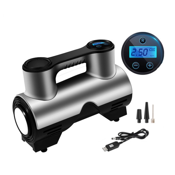 Car Inflatable Pump Portable Small Automotive Tire Refiner Pump, Style: Wireless Digital Display With Lamp