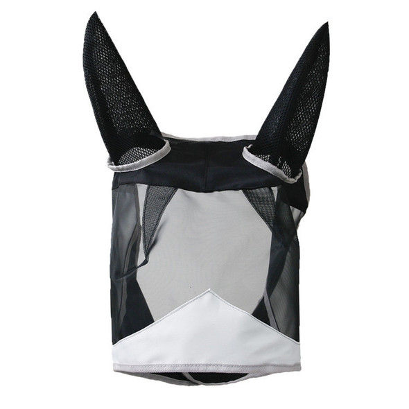 MTP-636 Breathable And Comfortable Outdoor Anti-Mosquito Horse Mask Detachable Horse Face Mask, Size: L(Black Gray)