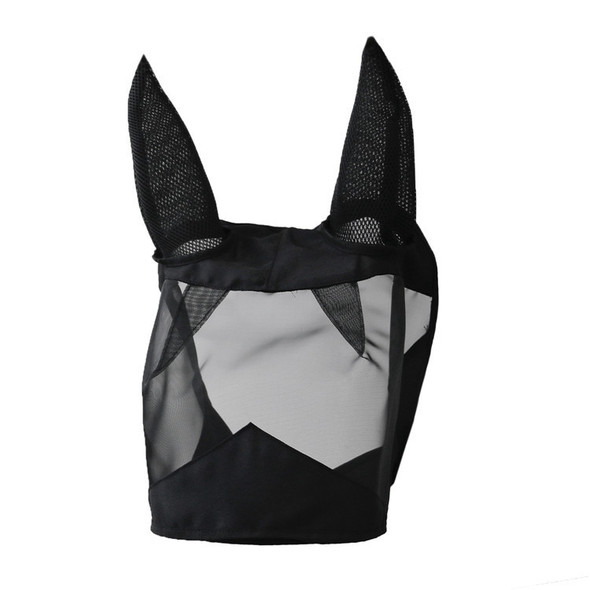 MTP-636 Breathable And Comfortable Outdoor Anti-Mosquito Horse Mask Detachable Horse Face Mask, Size: M(Black)