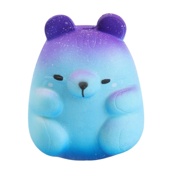 PU Simulation Hamster Model Slow Rebound Soft and Kneadable Decompression Toy Crafts(Starry Color)