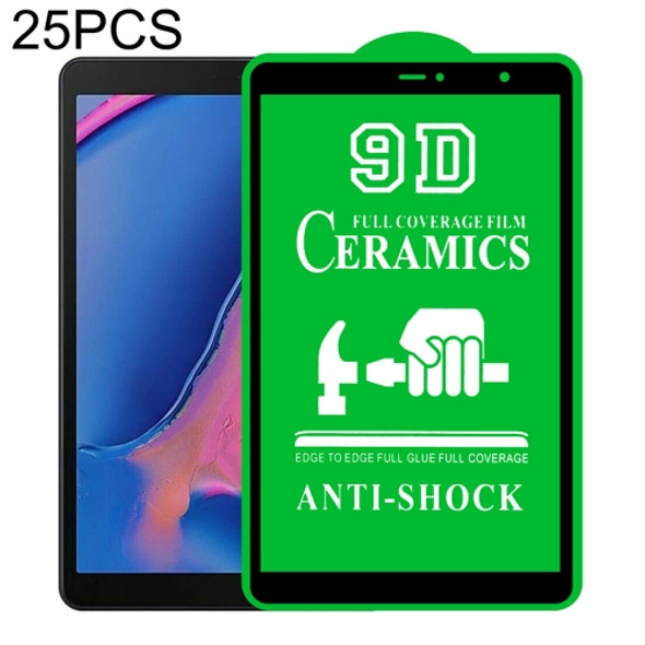 For Samsung Galaxy Tab A 8.0 2019 4G P200/P205 25 PCS 9D Full Screen Full Glue Ceramic Film