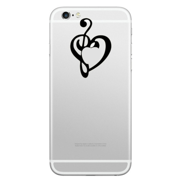 Hat-Prince Musical Notes Heart Pattern Removable Decorative Skin Sticker for  iPhone 8 & 8 Plus, iPhone 7 & 7 Plus, iPhone 6s & 6s Plus, iPhone 6 & 6 Plus