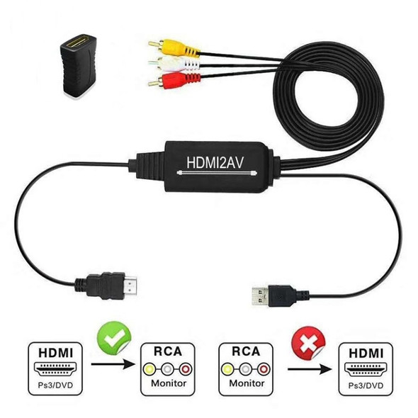 RL-HTAL1 HDMI to AV Converter Specification： Male to Male Confinement + HDMI Converter