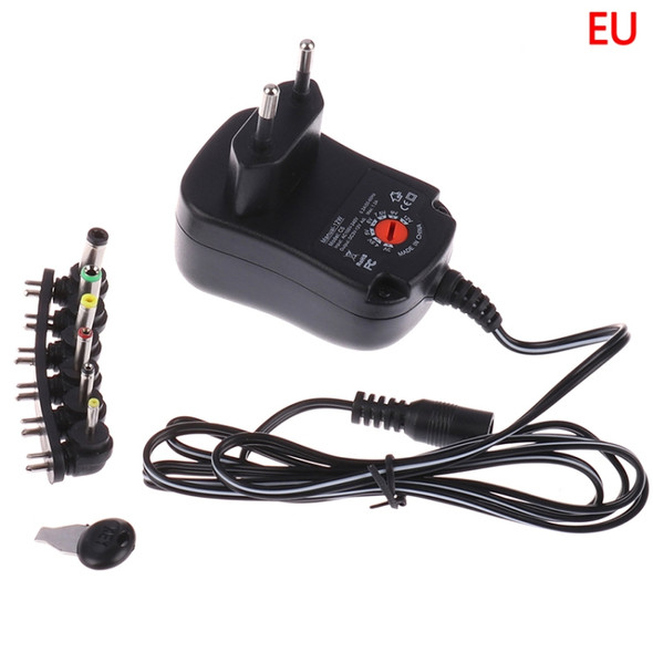 C5 3-12V 12W Adjustable Voltage Regulated Switch Power Supply Power Adapter Multifunction Charger With DC Tips(EU Plug)
