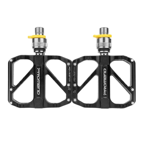 PD-R67Q 1 Pair PROMEND Bicycle Pedal Road Bike Aluminum Alloy Bearing Quick Release Folding Pedal