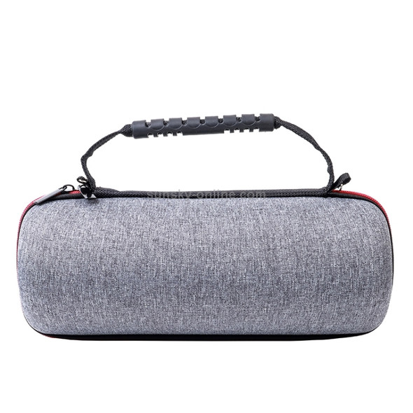 P402 For JBL Pulse4 Velvet Lining Portable Storage Bag Protective Cover(Silver Gray+Black)