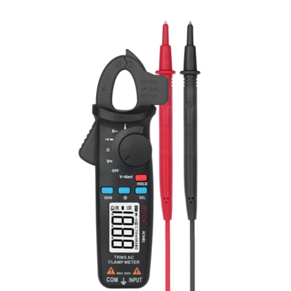 BSIDE ACM81 Digital Clamp Meter Auto-Rang 1mA Accuracy 200A Current DC AC Multimeter(Black)