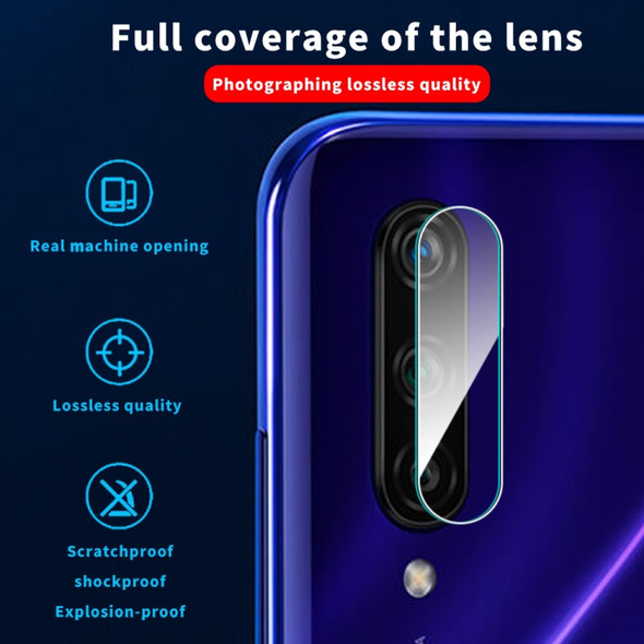 For Xiaomi CC9e 9D Transparent Rear Camera Lens Protector Tempered Glass Film