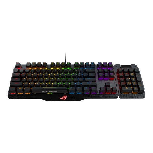 ASUS Claymore USB 2.0 RGB Backlight Detachable Wired Mechanical Blue Switch Gaming Keyboard with Detachable Cable