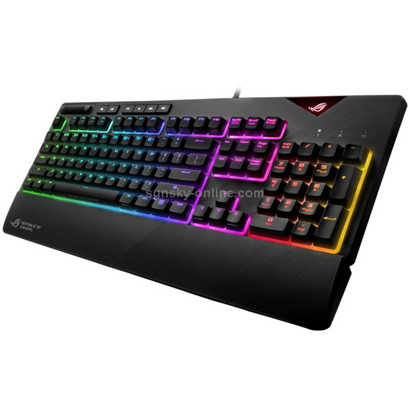 ASUS Strix Flare RGB Backlight Wired Mechanical Brown Switch Gaming Keyboard with Detachable Wrist Rest