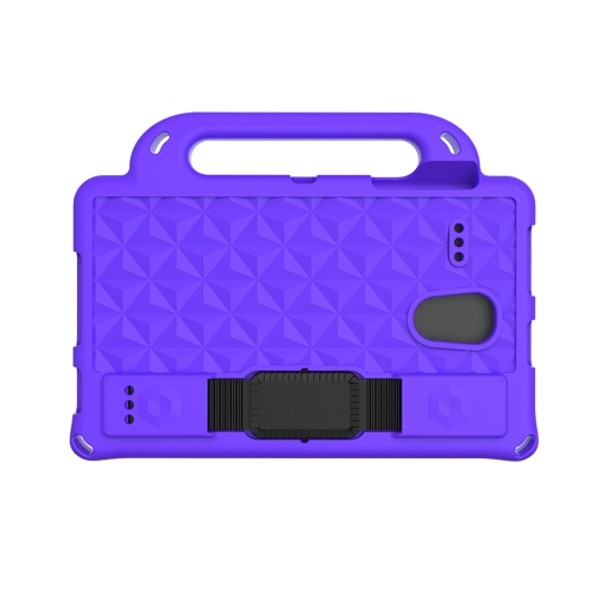 For Samsung Galaxy Tab A 8.0 T380/385/T387 Diamond Series EVA  Anti-Fall Shockproof Sleeve Protective Shell Case with Holder & Strap(Purple)