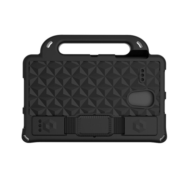 For Samsung Galaxy Tab A 8.0 T380/385/T387 Diamond Series EVA  Anti-Fall Shockproof Sleeve Protective Shell Case with Holder & Strap(Black)