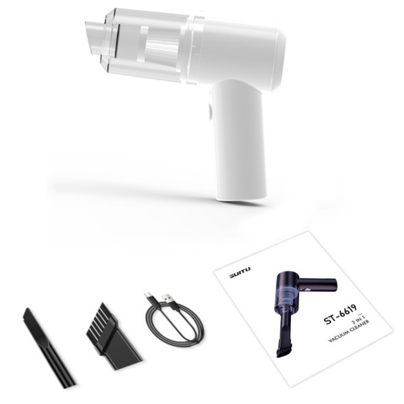 Car Dry And Wet Wireless Handheld Vacuum Cleaner(White)