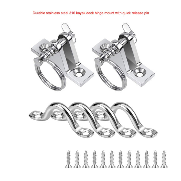 316 Stainless Steel Quick Disassembly Assembly And Unloading Mountain Type Seat With Pin Marine Yacht Hardware Accessories