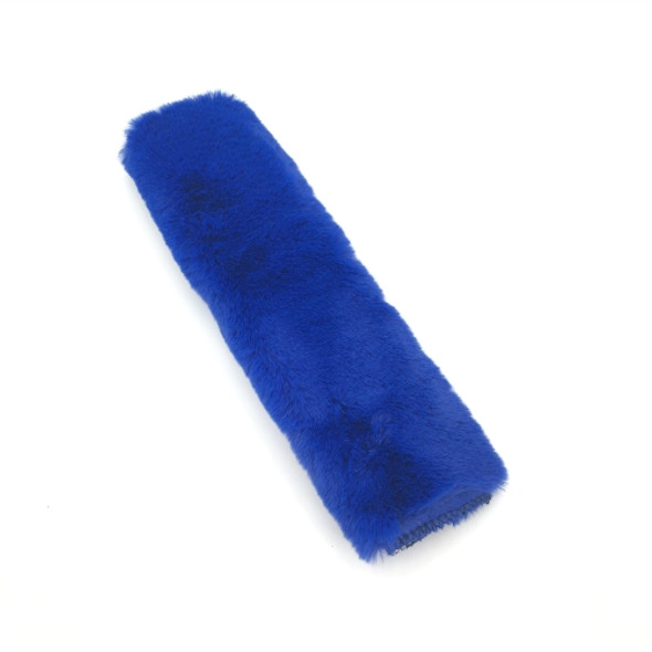 2 Pairs Fleece-like Safety Belt Cover Car Plush Safety Belt Cover(Blue)