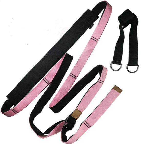 Backbend Handstand Split Dance Assist Belt Multifunctional Yoga Backbend Stretch Rope(Pink)