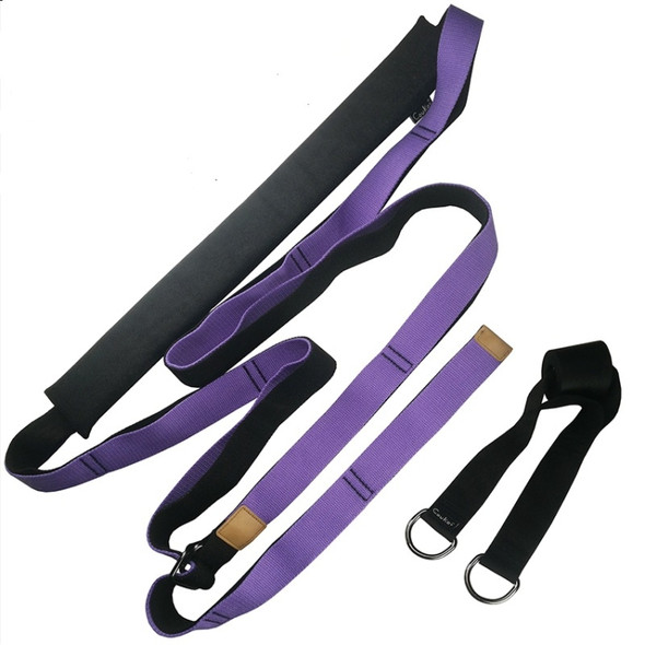 Backbend Handstand Split Dance Assist Belt Multifunctional Yoga Backbend Stretch Rope(Purple)