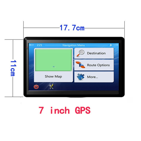 7 inch Car GPS Navigator 8G+256M Capacitive Screen High Configuration, Specification:North America Map