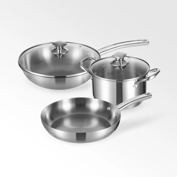 Original Xiaomi Youpin Uncoated Stainless Steel Pot Set