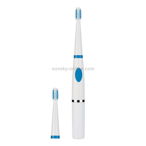 Portable Sound Wave Electric Toothbrush Couple Travel Toothbrush(Blue)