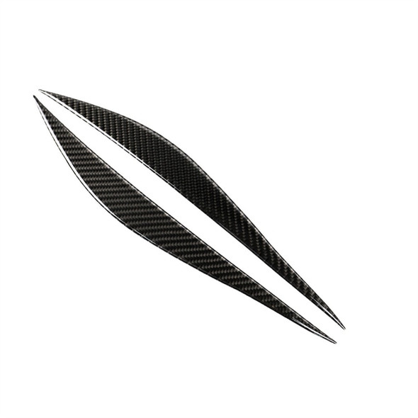 1 Pairs Carbon Fiber Car Lamp Eyebrow Decorative Sticker for BMW F30 2013-2015