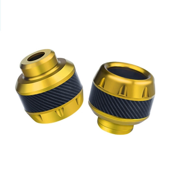 2 Pairs TF-1783 Motorcycle Accessories Modified Electric Car Anti-Drop Cup Aluminum Alloy Shock Absorption Front Fork Cup(Gold)
