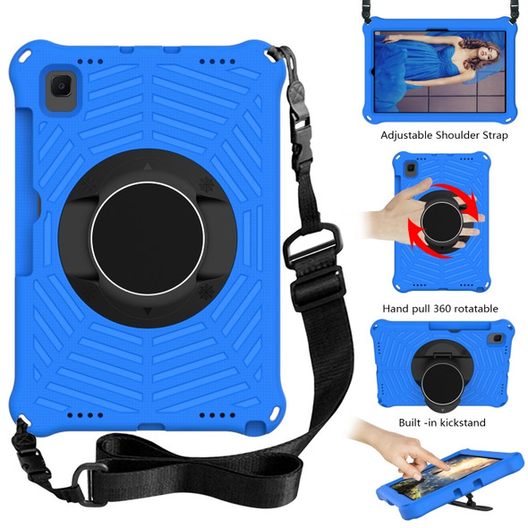 Spider King EVA Protective Case with Adjustable Shoulder Strap & Holder & Pen Slot For Samsung Galaxy Tab S6 SM-T860 / SM-T865(Blue)