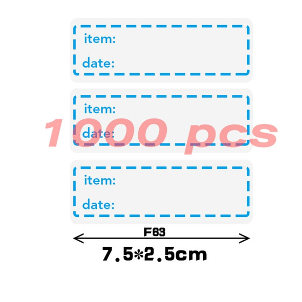 3 Rolls Food Refrigerated Storage Safety Date Marking Label Tearable Sticker 1000PCS/Roll