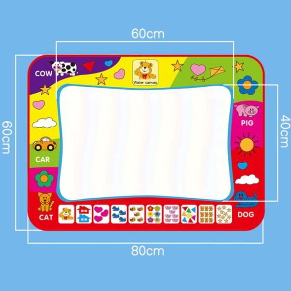 Children Magic Graffiti Water Drawing Mat, Style: Large Color-Bagged