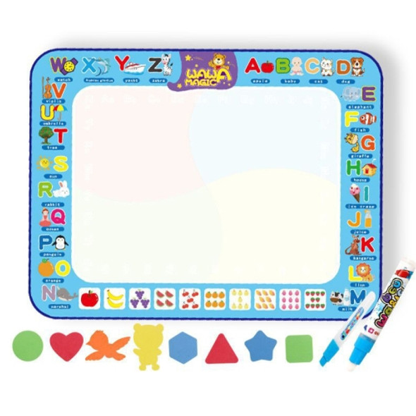 6613 Children Water Drawing Canvas Color Writing Magic Graffiti Mat, Size: 100 x 70cm, Style: 2 Pens-Bagged