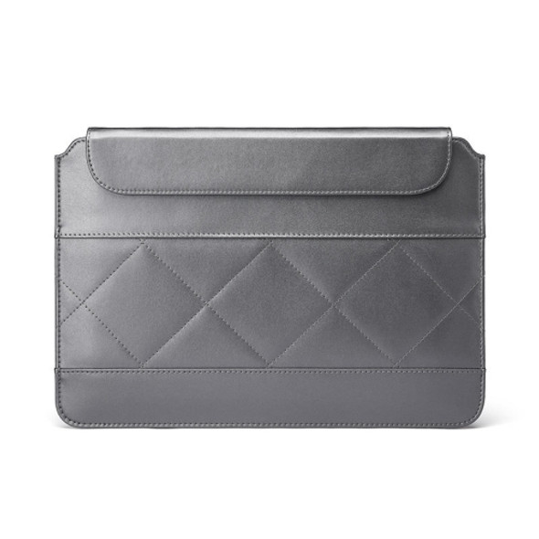 Microfiber Leather Thin And Llight Notebook Liner Bag Computer Bag, Applicable Model: 11 inch -12 inch(Gray)
