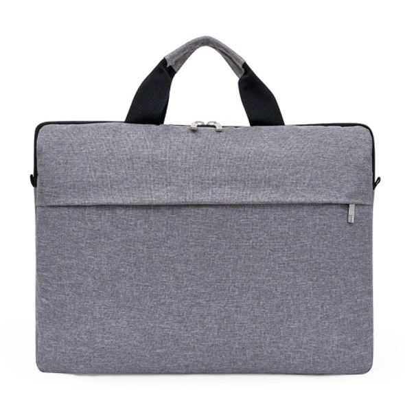 Portable Notebook Bag Multifunctional Waterproof and Wear-Resistant Single Shoulder Computer Bag, Size: 14 inch(Gray)