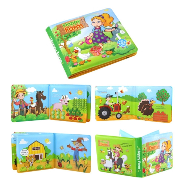 3 PCS EVA Fun Bath Book For Infants Children Playing In Water Early Education Cloth Book Bath Toy(Happy Farm)