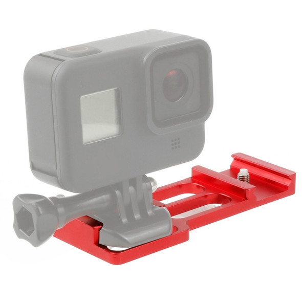 20mm Rail Side Mount For GoPro HERO9 Black / HERO8 Black /7 /6 /5 /5 Session /4 Session /4 /3+ /3 /2 /1, DJI Osmo Action, Xiaoyi And Other Action Cameras, Hunting Shot(Red)