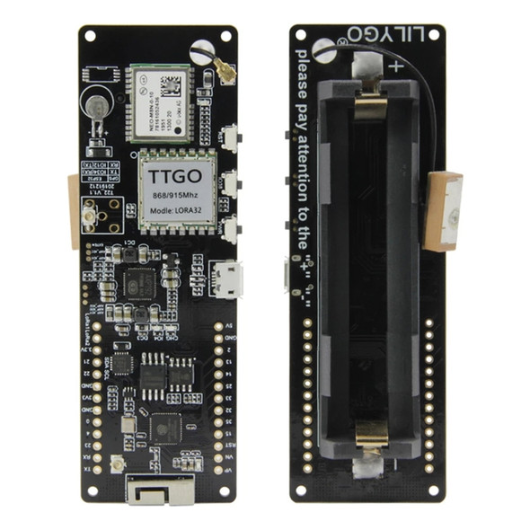 TTGO T-Beam ESP32 LoRa 868MHz + OLED WiFi GPS Module NEO-M8N 18650 Battery Holder
