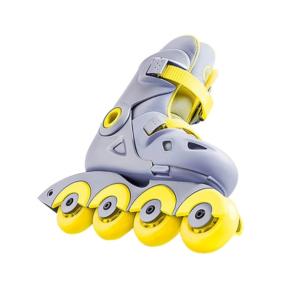 Original Xiaomi Youpin Adjustable Smart Roller Skates for Children, Size:L(Yellow)