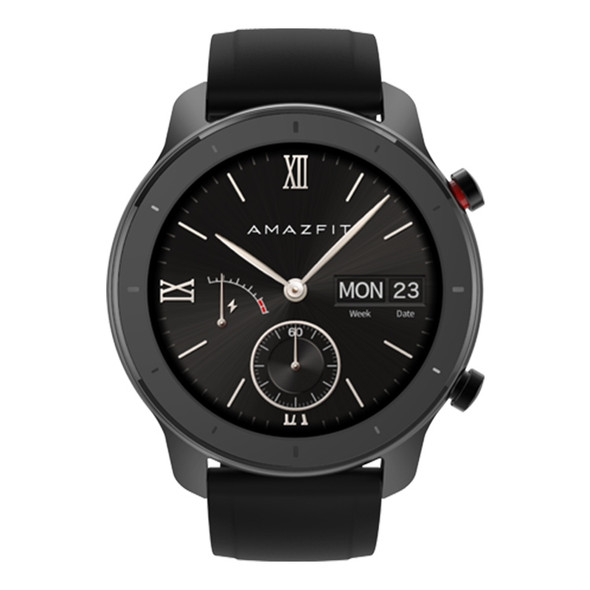 Original Xiaomi Youpin Amazfit GTR 42mm 1.2 inch AMOLED Screen Bluetooth 5.0 5ATM Waterproof Smart Watch, Support 12 Sport Modes / Heart Rate Monitoring / NFC Analog Door Card / GPS Positioning(Starry Black)