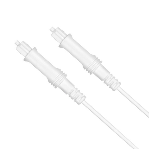 2m EMK OD2.2mm Digital Audio Optical Fiber Cable Plastic Speaker Balance Cable(White)