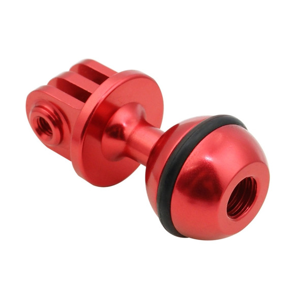PULUZ  CNC Aluminum Ball Head Adapter Mount for DJI Osmo Action, GoPro HERO7 /6 /5 /5 Session /4 Session /4 /3+ /3 /2 /1, Xiaoyi and Other Action Cameras, Diameter: 2.5cm(Red)