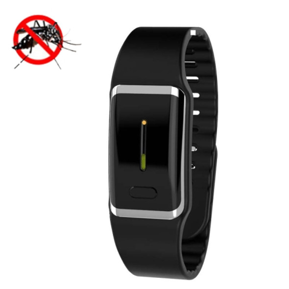 H3 Ultrasonic Mosquito Repellent Bracelet Frequency Conversion Imitating Sound Wave Outdoor Mosquito Repellent(Black)