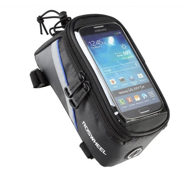 Roswheel Cycling Cell Phone Bag for 4.8 inch Mobile Phone(Black Blue)