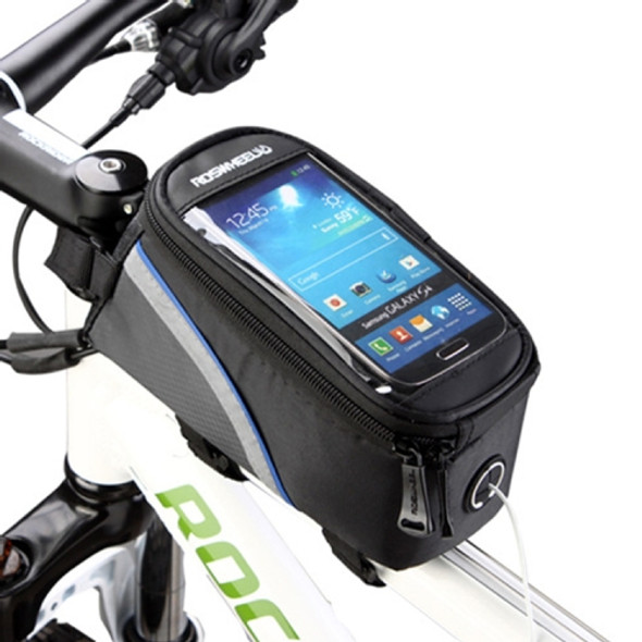 Roswheel Cycling Cell Phone Bag for 4.8 inch Mobile Phone(Black Blue)