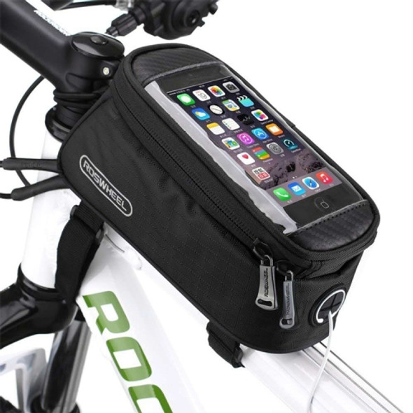 Roswheel Cycling Cell Phone Bag for 4.8 inch Mobile Phone(Black)