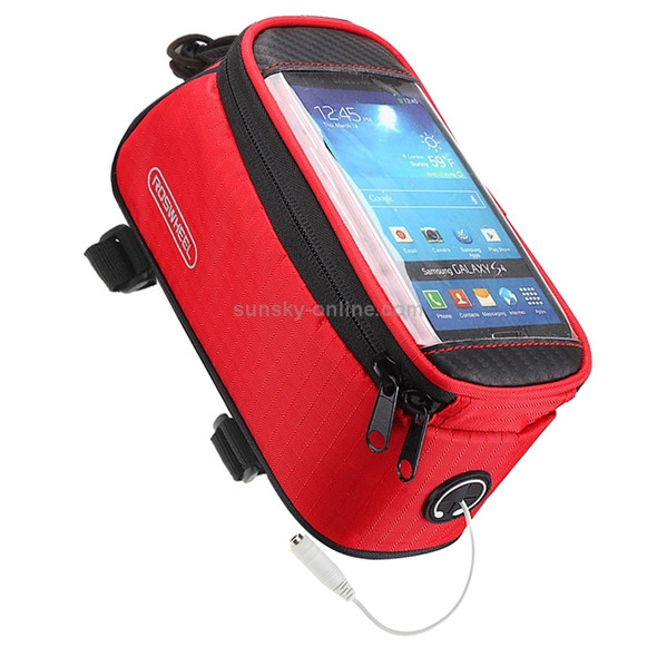 Roswheel Cycling Cell Phone Bag for 5.5 inch Mobile Phone(Red)