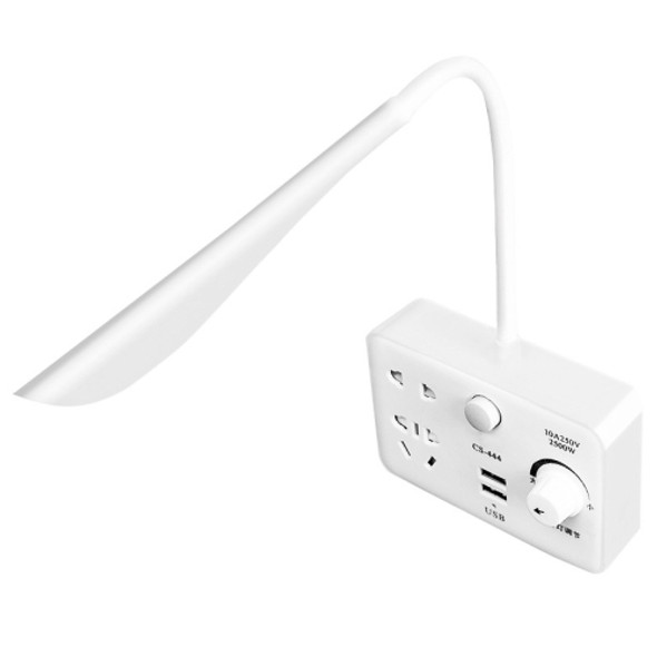 Table Lamp Converter Creative Smart Socket USB Multi-function Plug Strip with Adjustable Table Lamp, CN Plug