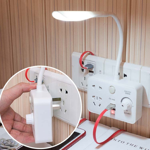 Table Lamp Converter Creative Smart Socket USB Multi-function Plug Strip with Adjustable Table Lamp, CN Plug