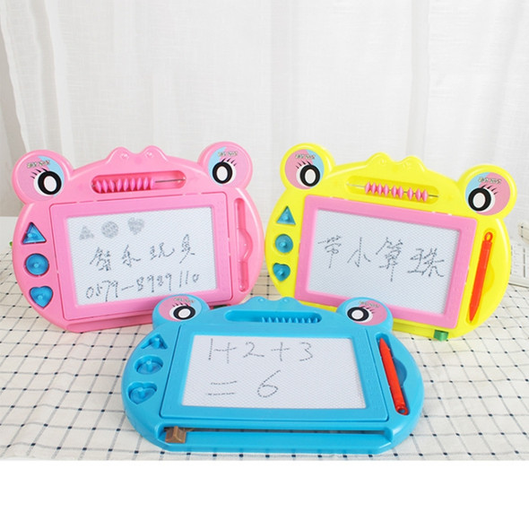 3 PCS Mini Magnetic Drawing Board Cartoon Frog Writing Board Children Toy, Random Color Delivery